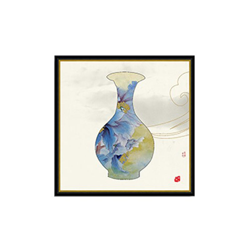Chinese Vase Painting Framed Canvas Prints VisionHouseArt