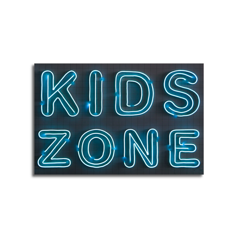 Kids Zone Neon Light Signs VisionHouseArt